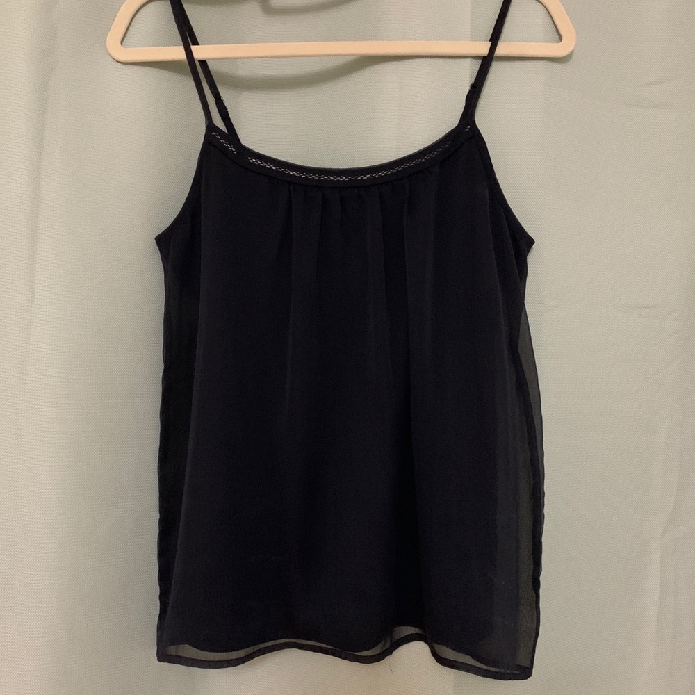 The Limited Black Spaghetti Strap Tank Blouse
